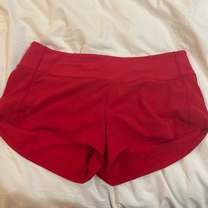 Lululemon Red shorts